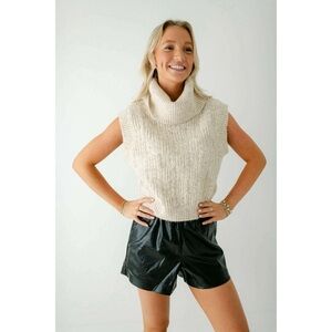 Kerisma Beige Cowl Neck Sweater Vest